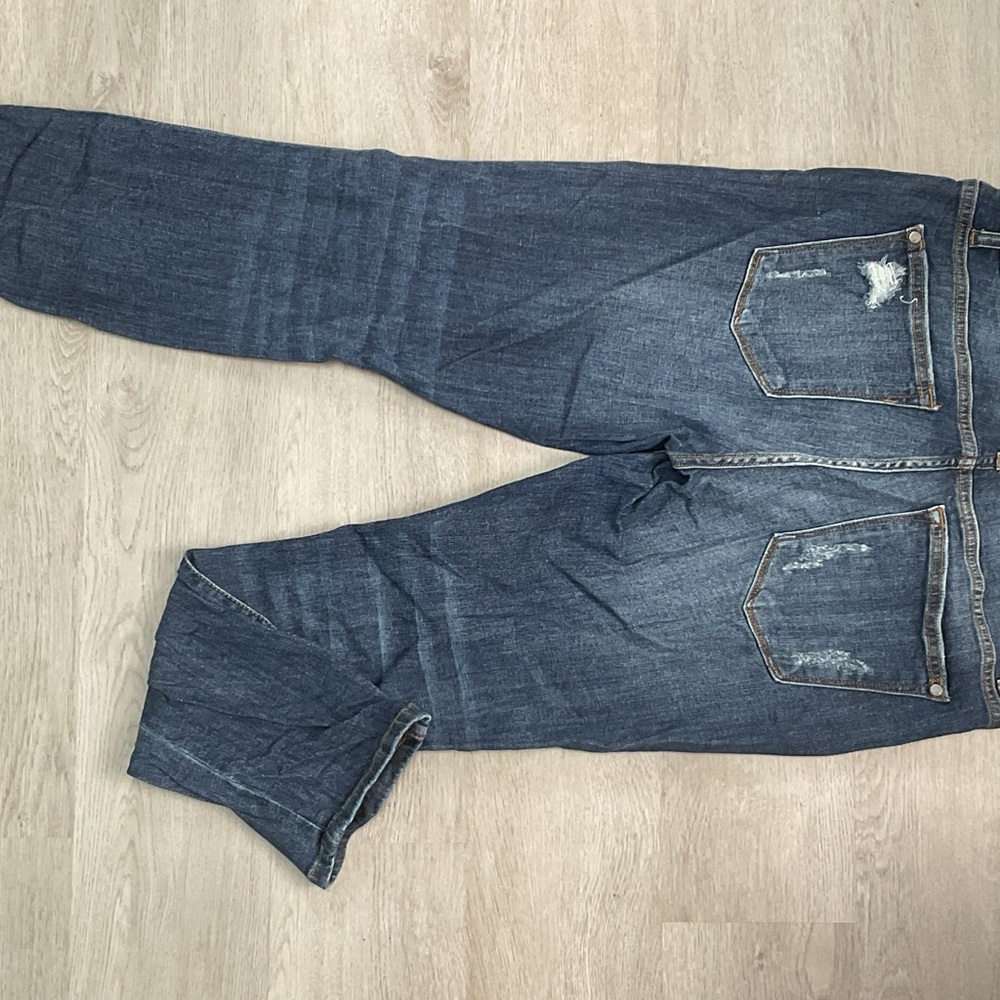 Relaxed Blue Denim Jeans with Faded Look